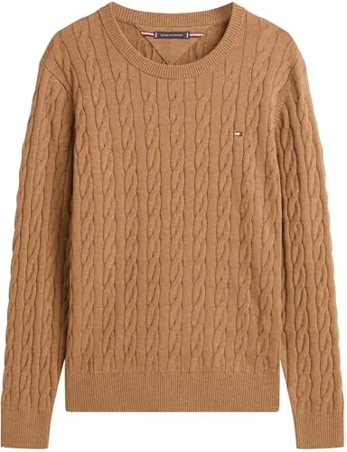 Tommy Hilfiger ▫️ Classic Cotton Cable Crew Neck Mw0mw33132 Camisola de gola redonda para homem 6