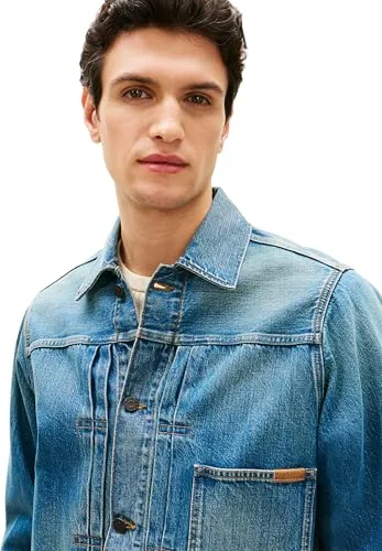 Tommy Hilfiger ▫️ Trucker Jkt Type 1 Mario Indigo Mw0mw41878 Casaco Trucker para Homem 4