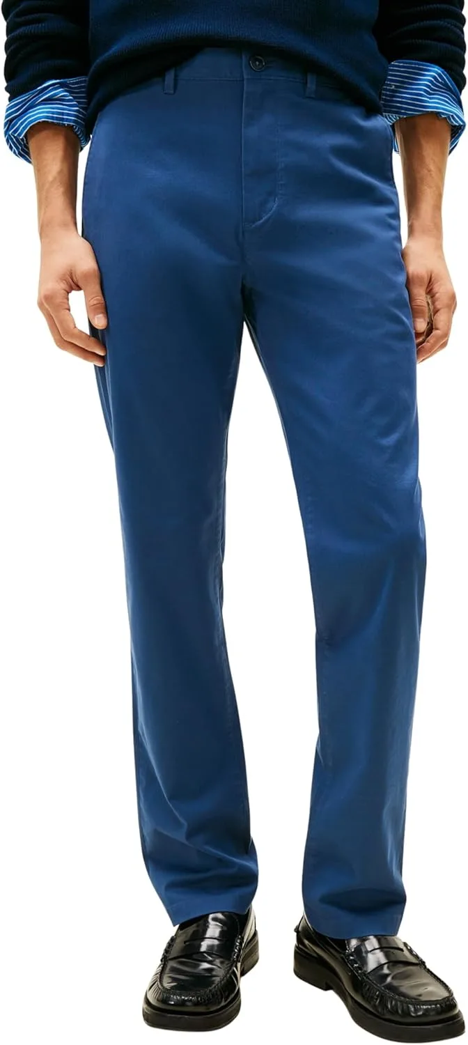 Tommy Hilfiger ▫️ Calças Chino Core Denton Essential Twill Straight Fit para homem