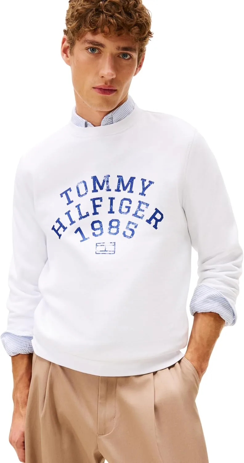 Tommy Hilfiger ▫️ Hilfiger Arch Sweatshirt Mw0mw41426 Camisola sem botões para homem
