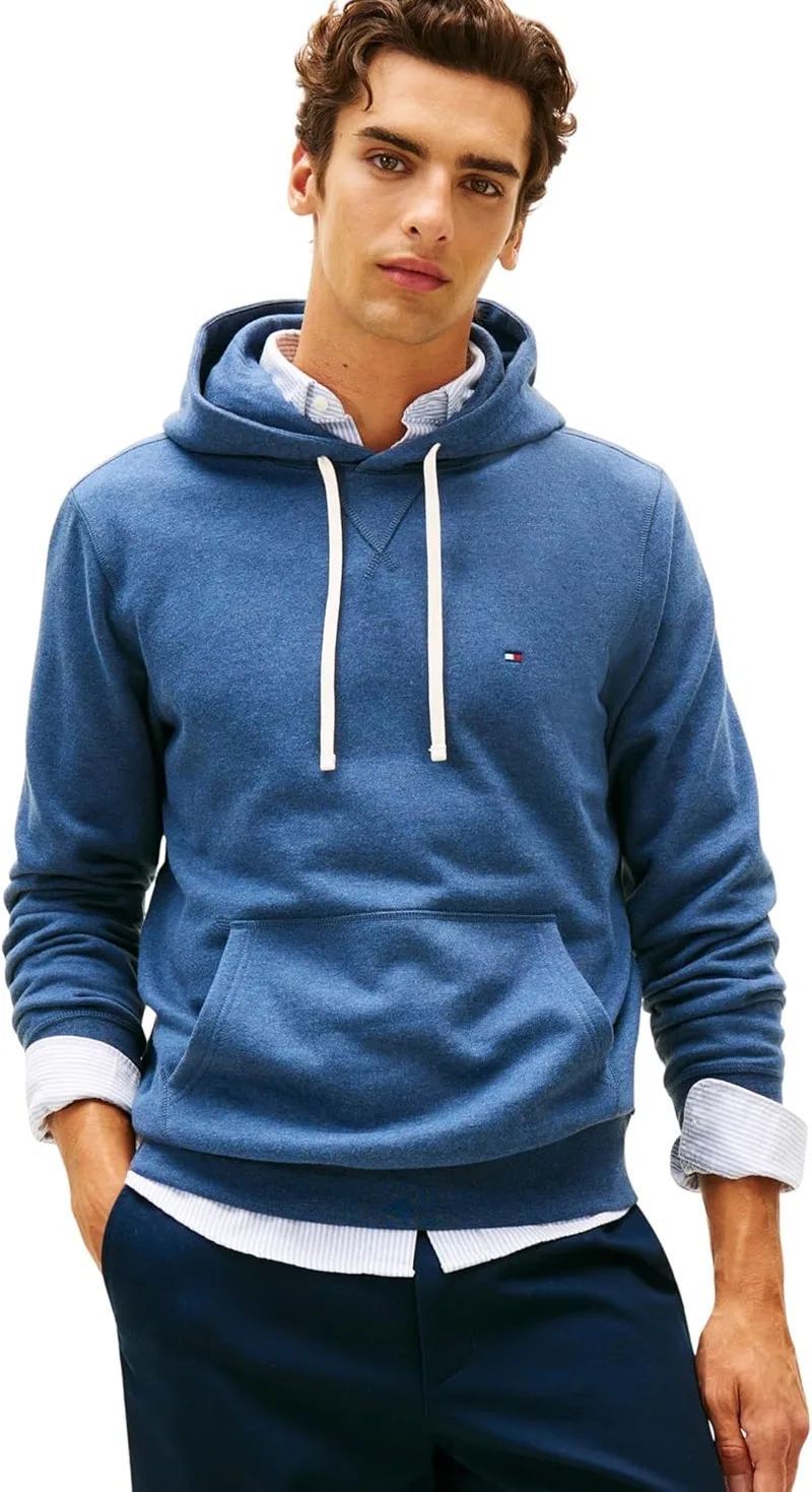 Tommy Hilfiger ▫️ ESS Seasonal Fleece Hoody Mw0mw39997 Camisola com capuz para homem
