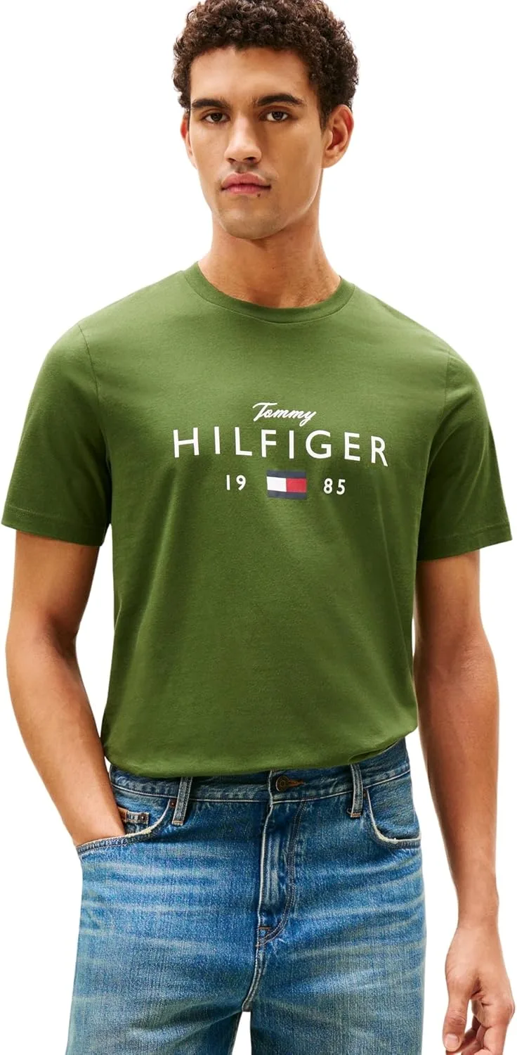Tommy Hilfiger ▫️ Brand Love Big Hilfiger tee Mw0mw41455 T-Shirt S/S para homem