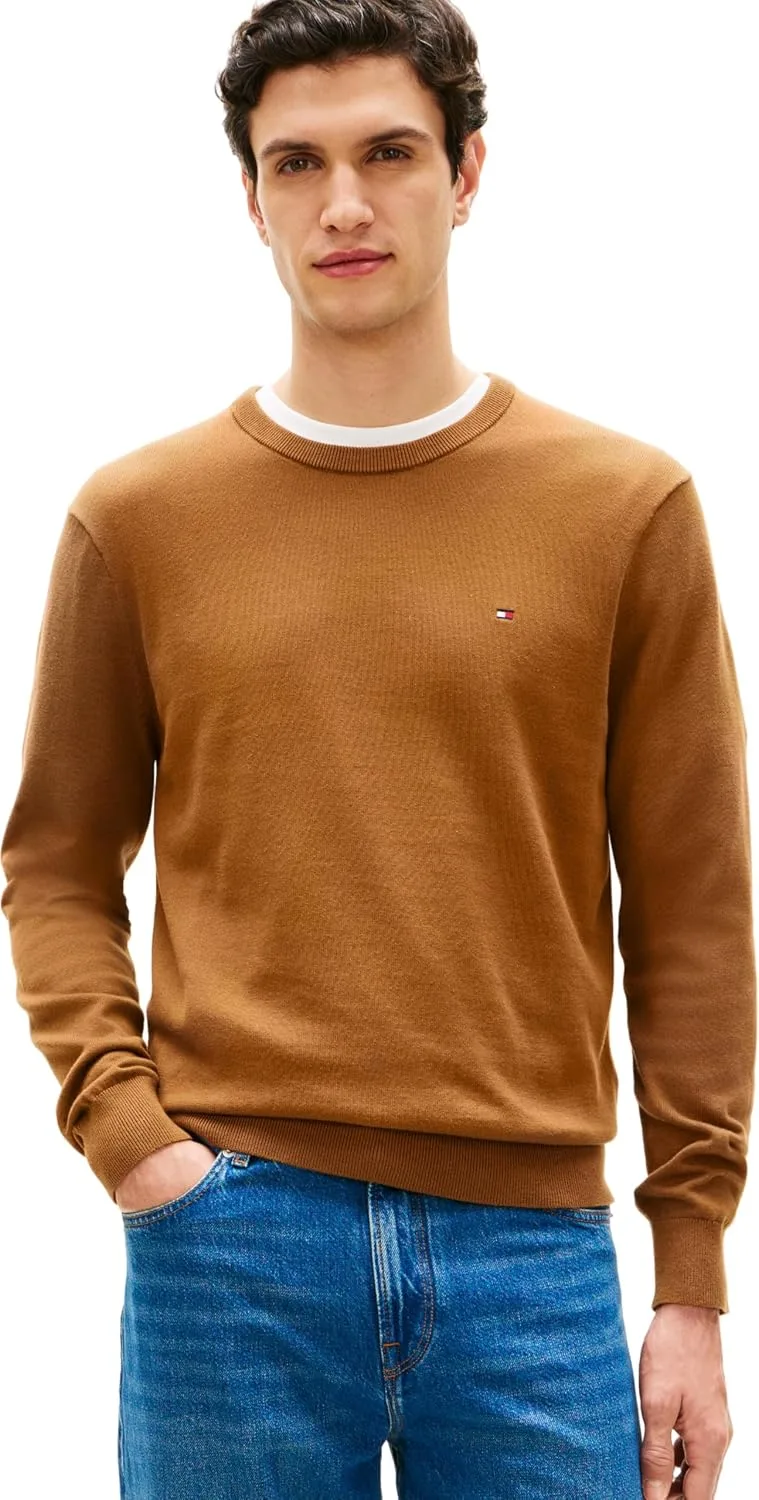 Tommy Hilfiger ▫️ Camisola para homem Essential Cotton com gola redonda