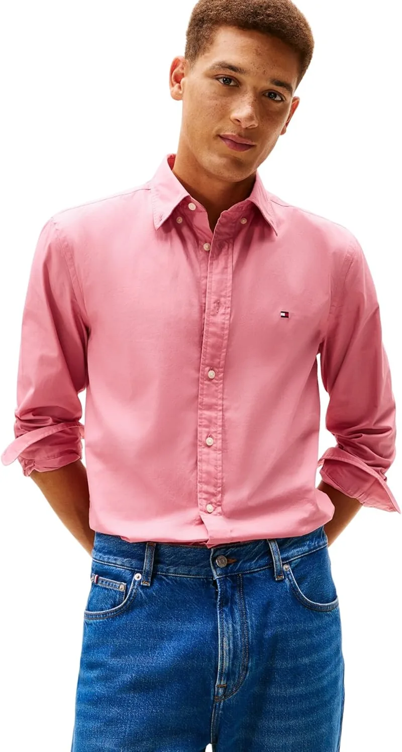 Tommy Hilfiger Adaptive ▫️ Camisa Tommy Hilfiger para homem de corte regular