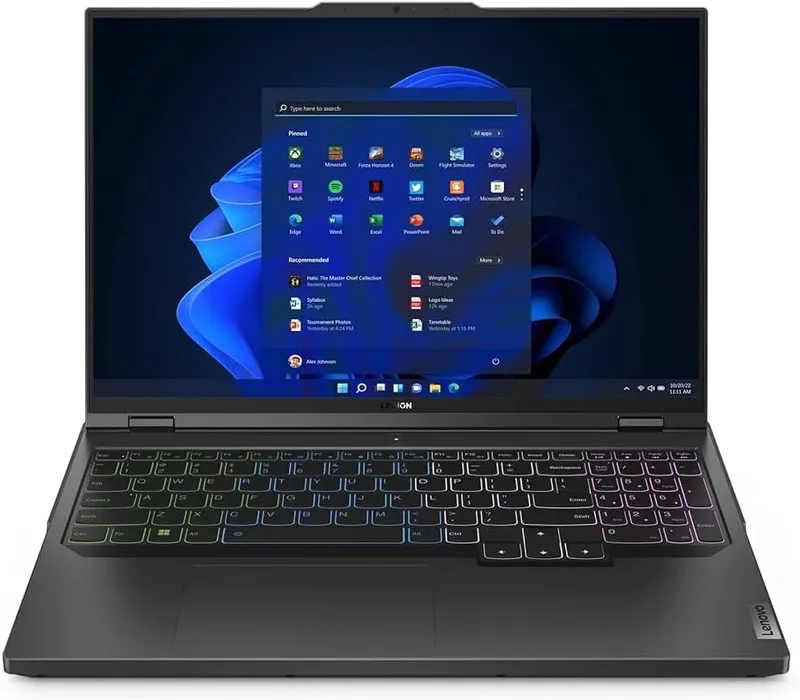 Lenovo ▫️ Legion Pro 5i Portátil para jogos, ecrã WQXGA de 16" a 240 Hz, Intel i9-14900HX de 24 núcleos, GeForce RTX 4070, 64 GB de DDR5, SSD de 4 TB, teclado retroiluminado, Windows 11 Pro, com Office vitalício