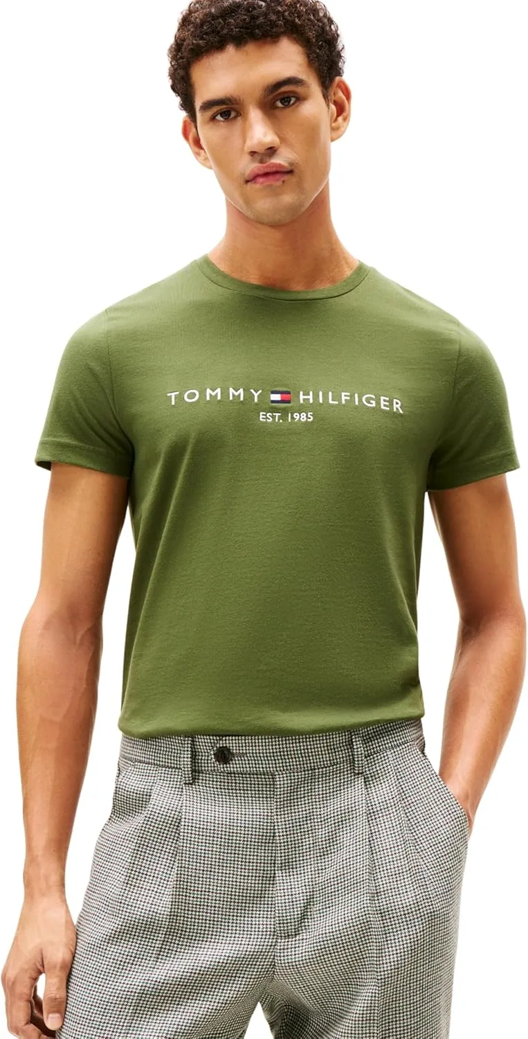 Tommy Hilfiger ▫️ T-shirt de manga curta Slim Fit para homem