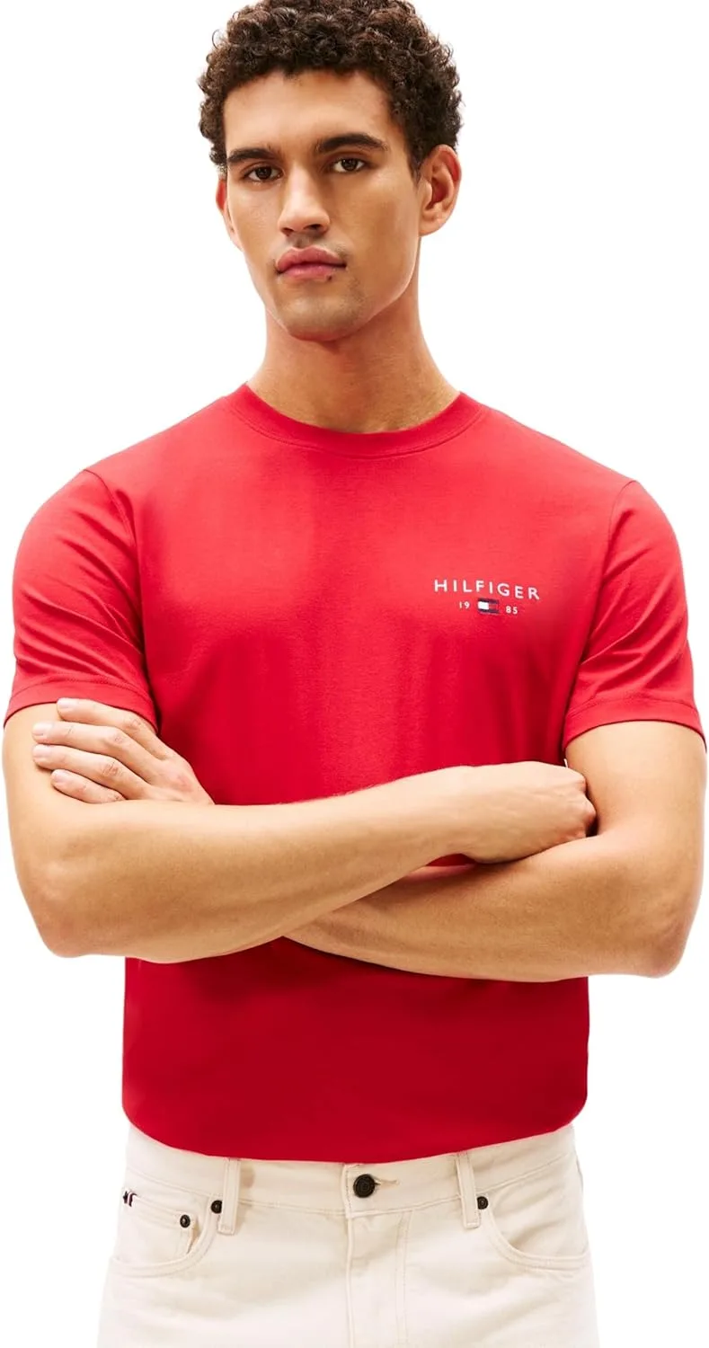 Tommy Hilfiger ▫️ Brand Love Small Hilfiger tee Mw0mw41456 T-Shirt para homem