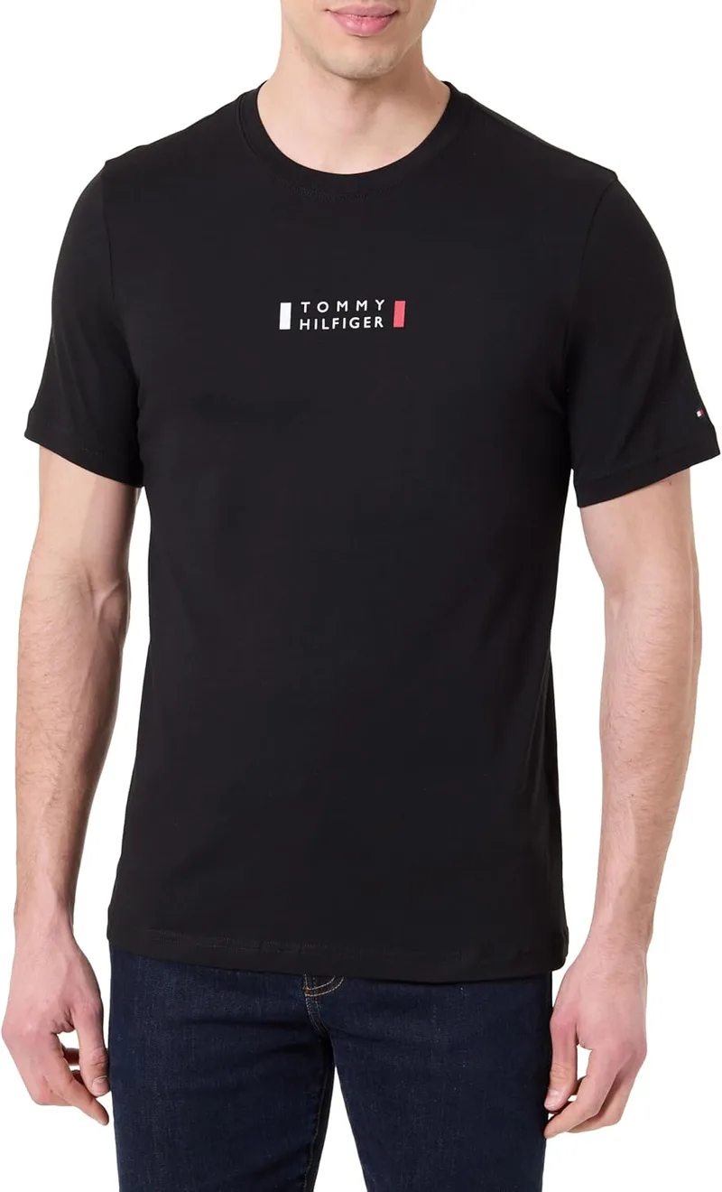 Tommy Hilfiger Adaptive Brand Love Small Center tee Mw0mw41453 T-shirt S/S Homem
