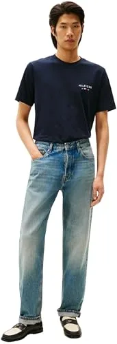 Tommy Hilfiger ▫️ Brand Love Small Hilfiger tee Mw0Mw41456 Camiseta de manga curta para homem 5