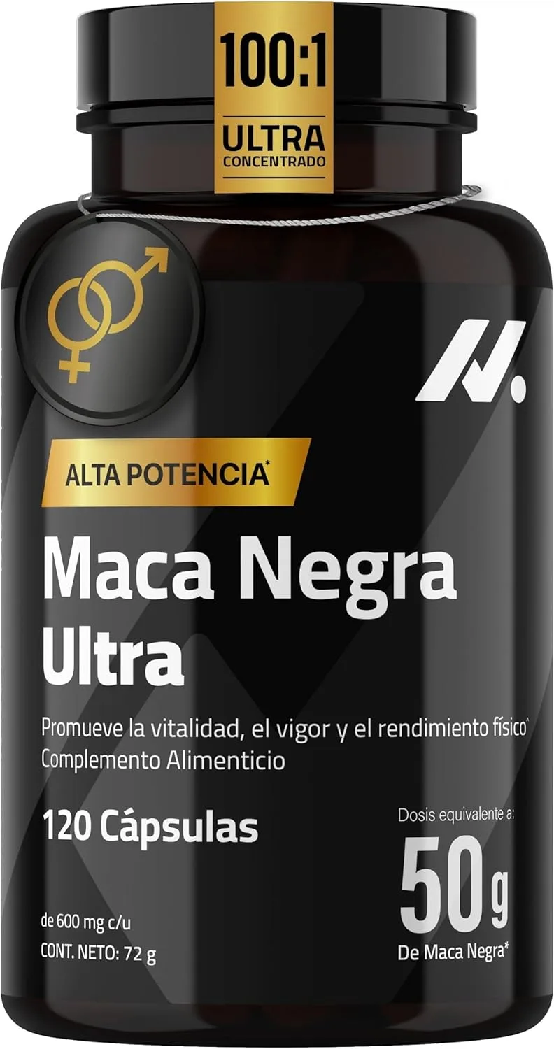 Nyvos ▫️ Maca Negra Ultra 50 000 mg, Alta Concentração 100:1, Zinco, B6 – 120 cápsulas