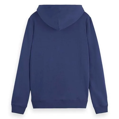 Scotch & Soda ▫️ Essential Badge Logo Hooded Sweatshirt Camisola com capuz para homem 5