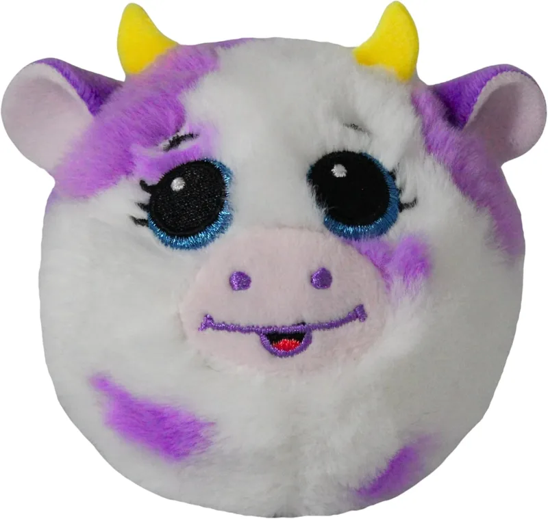 Ty ▫️ Beanie Bouncers – Daisy, a Vaca Violeta de Olhos Azuis, fofos animais saltitantes, todos para colecionar, T83059