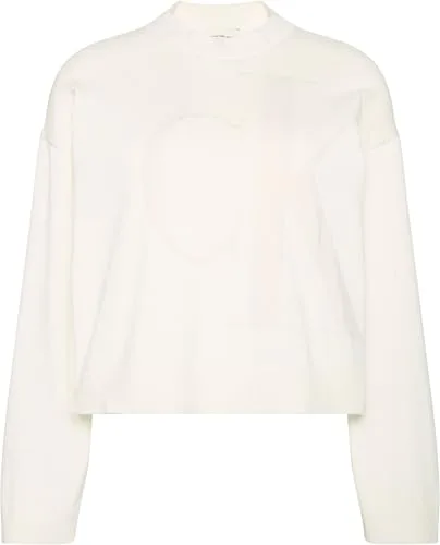 Calvin Klein ▫️ Camisola de manga comprida em algodão liso CK Jac Lv047e304g para mulher 7