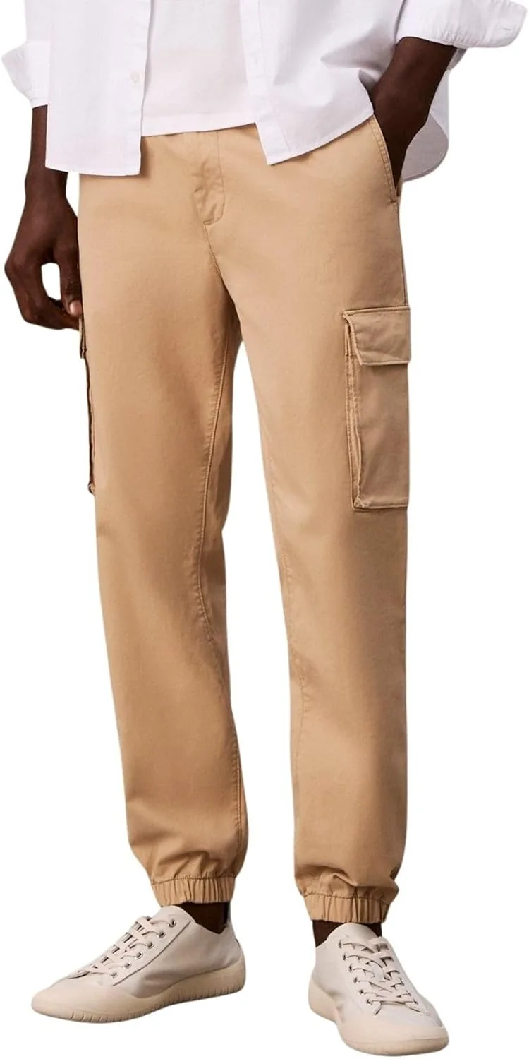 Calvin Klein ▫️ Calças Cargo para Homem Comfort Cotton Skinnny Fit