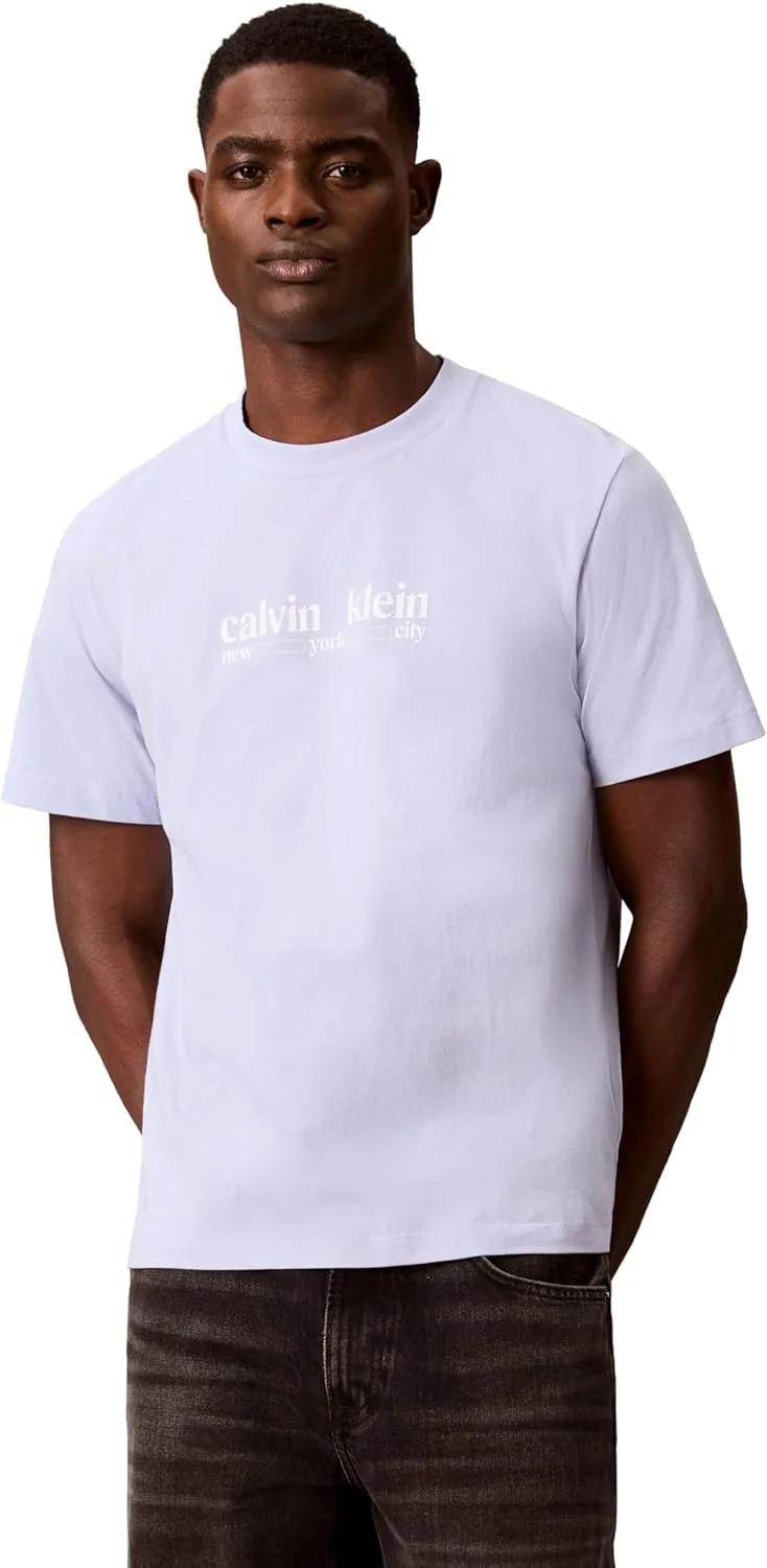 Calvin Klein ▫️ SS 30s Whsl CK NYC Graphic tee Lv14re831g T-shirt gráfica para homem