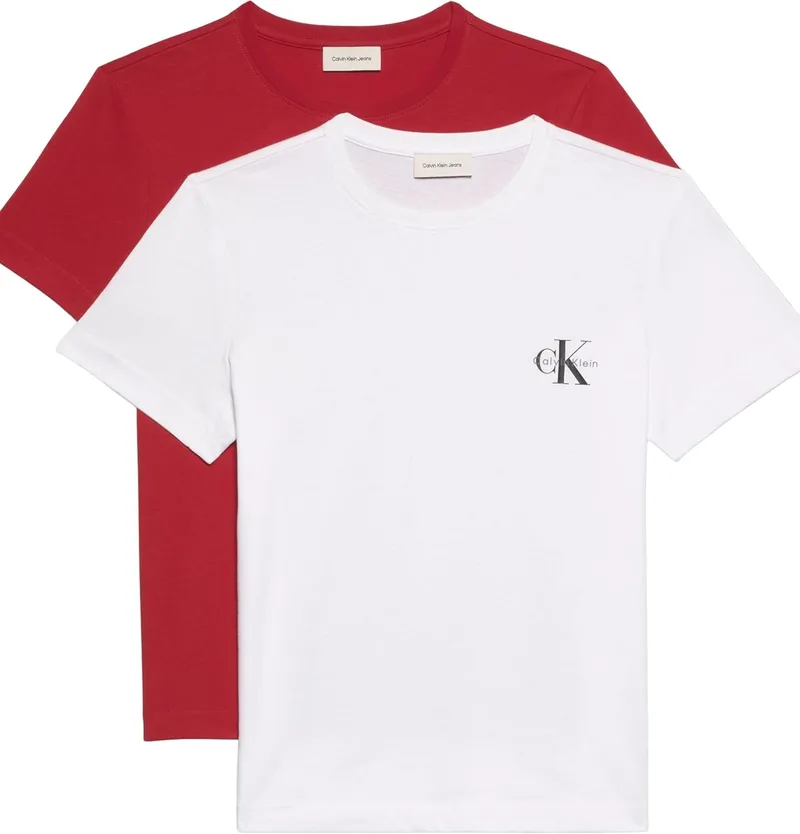 Calvin Klein ▫️ Women's Logo Tee 2-Pack Short Sleeve Round Neck T-Shirts