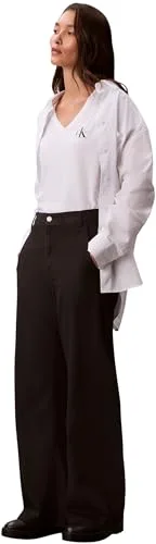 Calvin Klein ▫️ Camisolas de manga curta, conjunto de 2, para mulher, com logótipo e gola em V 6