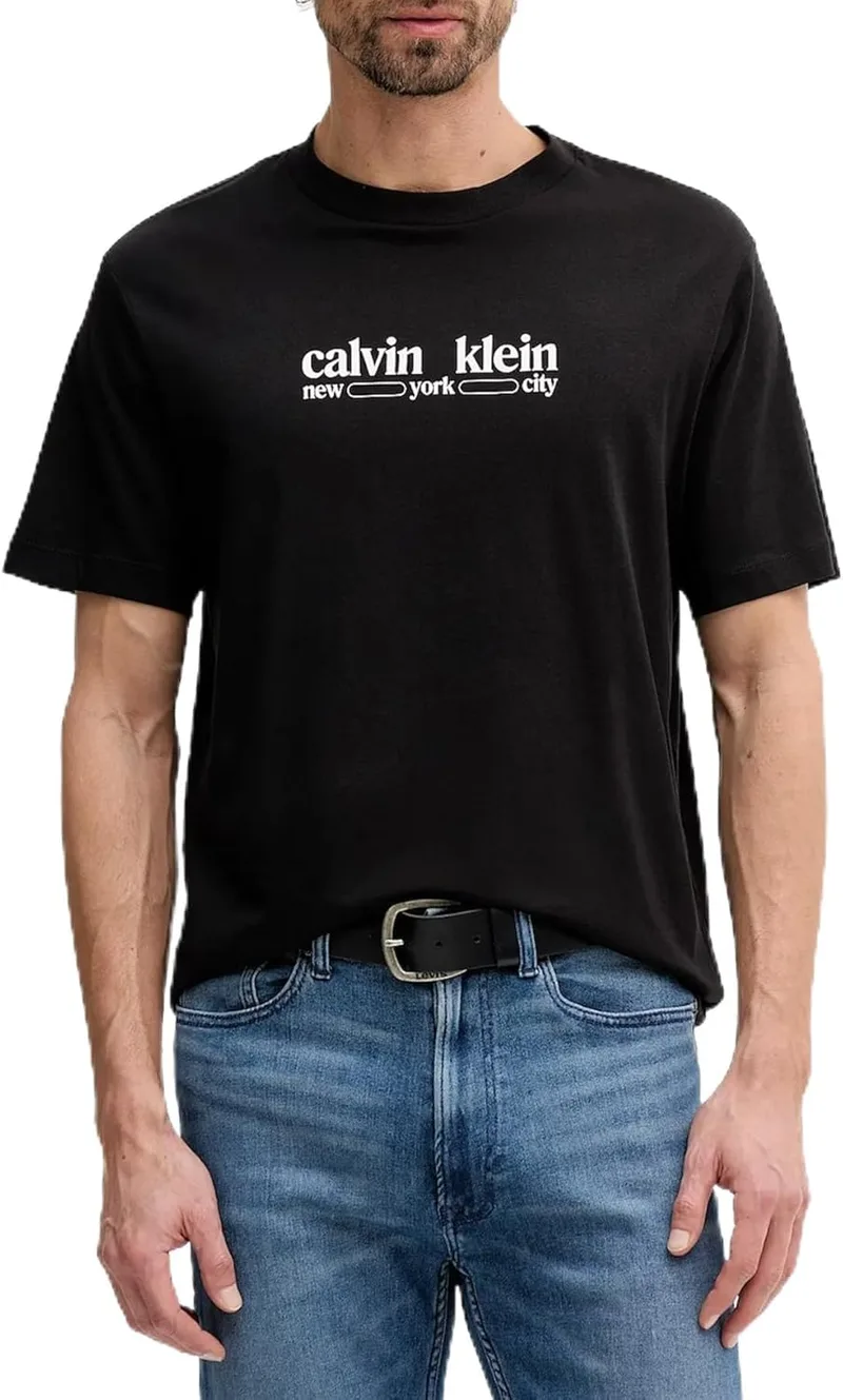 Calvin Klein ▫️ SS 30s Whsl CK NYC Graphic tee Lv14re831g T-shirt gráfica para homem