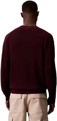 Calvin Klein ▫️ LS Ez Cotton Waffle Crwnk Swtr 9 Lv04rd313g Camisolas para homem 2