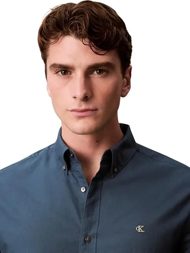 Calvin Klein ▫️ Camisa para homem, Solid Oxford Classic Shirt, camisa informal 4