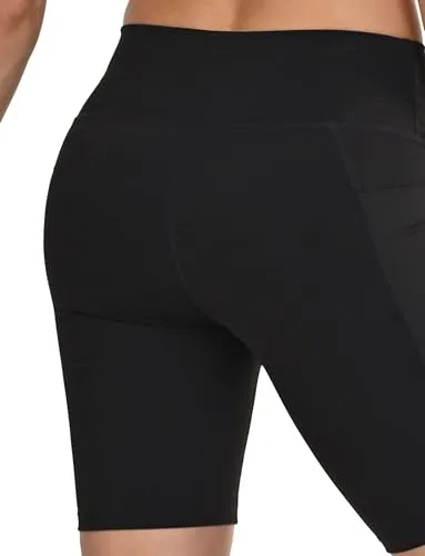 TCA ▫️ Calças de Treino para Mulher - Calções Desportivos para Mulher com Cintura Alta e Controlo Abdominal - 2 Bolsos Laterais Abertos - Calças Curtas para Ciclismo, Corrida e Ginásio 5