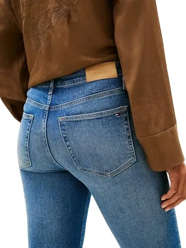 Tommy Hilfiger ▫️ Dnm Glow Bootcut RW Ww0ww47701 - Calças de corte bootcut para mulher 3