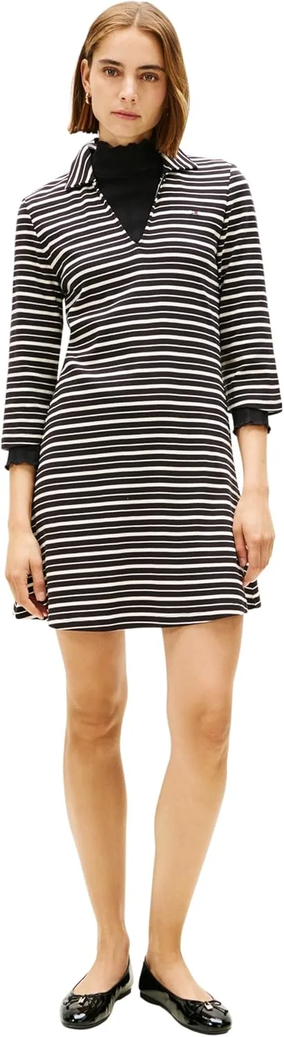 Tommy Hilfiger ▫️ Polo Modern Cody 3/4 Slv DRS Ww0ww47868 Vestido Polo para mulher