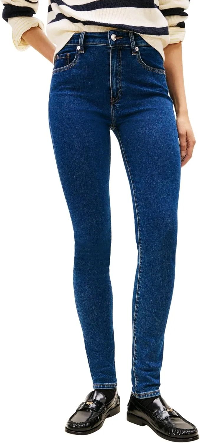 Tommy Hilfiger ▫️ Dnm emi como Skinny RW Ww0ww47689 - Justas para mulher