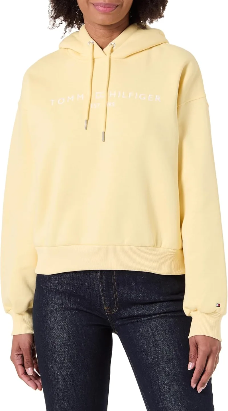 Tommy Hilfiger ▫️ Corp Logo Mdrn Hoodie Ww0ww47832 Hoodie para mulher