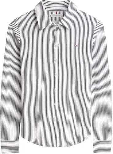Tommy Hilfiger ▫️ Camisa para mulher 1985 Slim com gola francesa 6