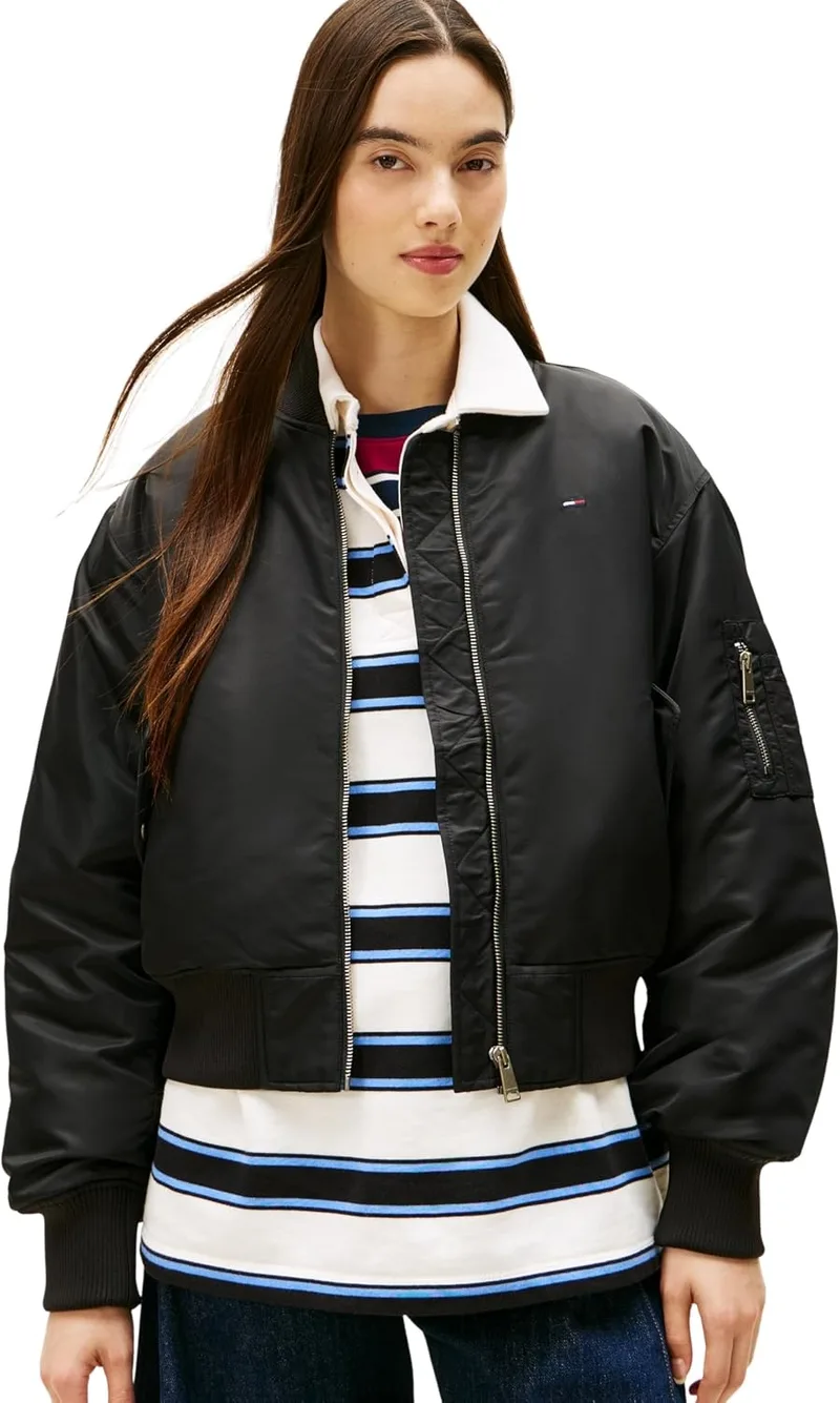 Tommy Jeans ▫️ Tjw Essential Bomber Jacket Dw0dw22046 Casaco bomber para mulher