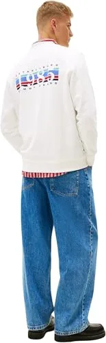 Tommy Jeans ▫️ TJM Reg Entry DNA Play Crew Ext Dm0dm22377 Camisola sem botões para homem 3