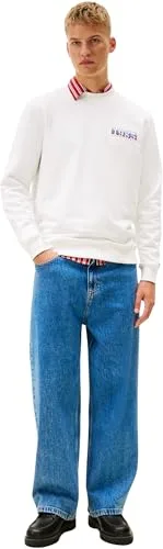 Tommy Jeans ▫️ TJM Reg Entry DNA Play Crew Ext Dm0dm22377 Camisola sem botões para homem 5