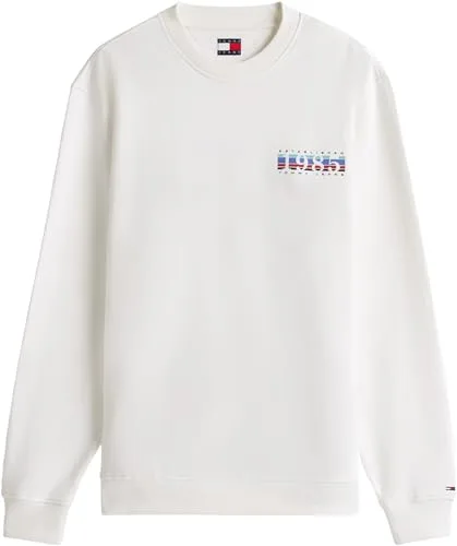 Tommy Jeans ▫️ TJM Reg Entry DNA Play Crew Ext Dm0dm22377 Camisola sem botões para homem 6