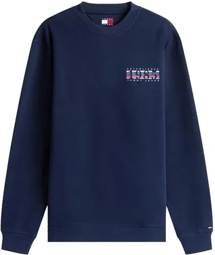 Tommy Jeans ▫️ TJM Reg Entry DNA Play Crew Ext Dm0dm22377 Camisola sem botões para homem 6