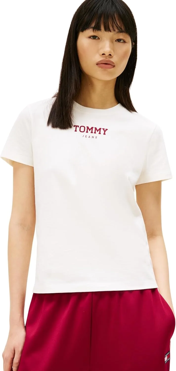 Tommy Jeans ▫️ Tjw Reg Essential Logo 2 tee Ext Dw0dw21842 Camiseta de manga curta para mulher