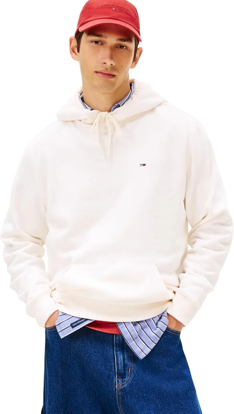 Tommy Jeans ▫️ TJM Reg S Flag Hoodie Ext Dm0dm20742 Camisola com capuz para homem