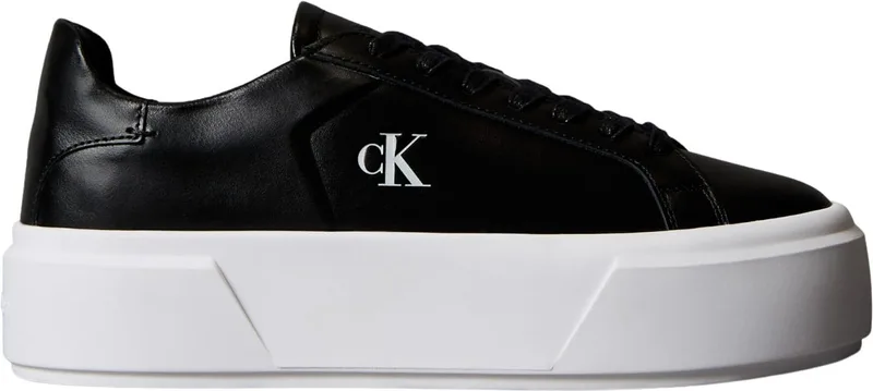 Calvin Klein ▫️ Flatform Lace Up LTH MG Yw0yw01928, Sapatilhas de cano baixo para mulher