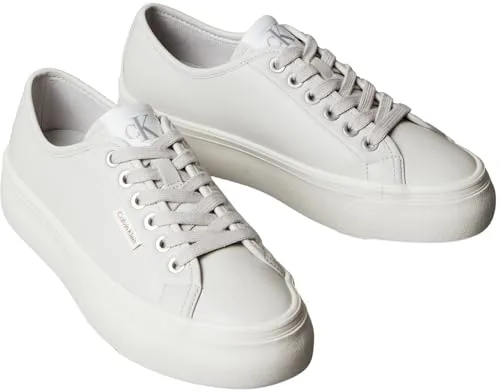 Calvin Klein ▫️ Vulc Flatf Lace Up LTH CK Yw0yw01932 Parte superior baixa - Mulher 4