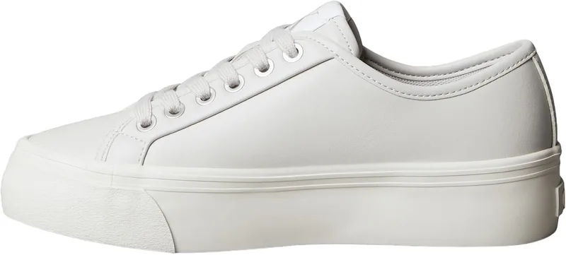 Calvin Klein ▫️ Vulc Flatf Lace Up LTH CK Yw0yw01932 Parte superior baixa - Mulher
