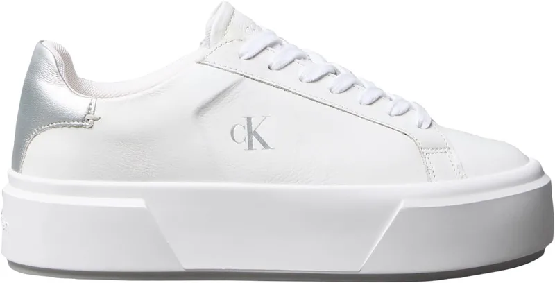 Calvin Klein ▫️ Flatform Lace Up LTH Met Yw0yw01929, Sapatilhas de cano baixo para mulher