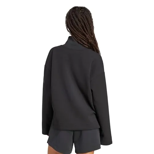 adidas ▫️ Camisola Soft Lux com fecho de correr até ao meio da perna para mulher 2