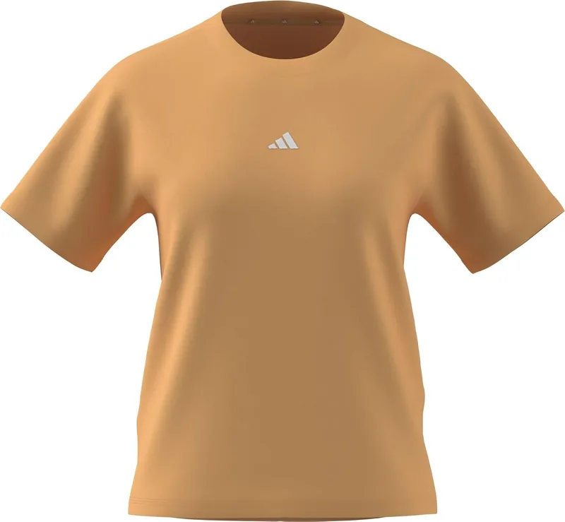 adidas ▫️ Camiseta Essentials com logótipo pequeno, de manga curta, para mulher
