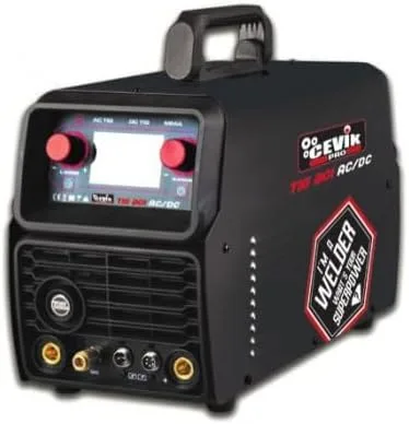 CEVIK PRO ▫️ CE-TIG201ACDC - Soldador TIG AC/DC com inversor + elevador - 200A 30% - 230V - Eléctrodos 4mm - Visor digital - Conectável a gerador - Inclui tocha TIG Tocha TIG Pinça de tocha TIG Porta-eléctrodos Escova de eléctrodos
