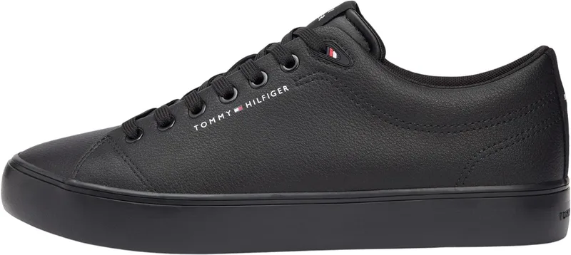Tommy Hilfiger ▫️ Tênis com sola vulcanizada para homem, modelo Core Low, em pele