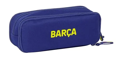 Safta ▫️ F.C. Barcelona 1.º Equipamento 25/26 - Mala Tripla Desdobrável, Mala Infantil, Mala para Rapazes, Ideal para Crianças em Idade Escolar, Confortável e Versátil, Qualidade e Resistência, 21x8x8 cm 2