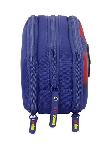 Safta ▫️ F.C. Barcelona 1.º Equipamento 25/26 - Mala Tripla Desdobrável, Mala Infantil, Mala para Rapazes, Ideal para Crianças em Idade Escolar, Confortável e Versátil, Qualidade e Resistência, 21x8x8 cm 3