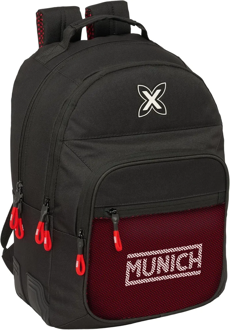 Safta ▫️ MUNICH VULCAN - Mochila escolar infantil, ideal para crianças de várias idades, confortável e versátil, de qualidade e resistente, 32 x 15 x 42 cm