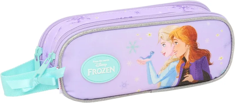 Safta ▫️ Frozen Spirit - Estojo de lápis para crianças, Estojo de lápis para crianças, ideal para crianças em idade escolar, cómodo e versátil, de qualidade e resistente, 21x6x8 cm
