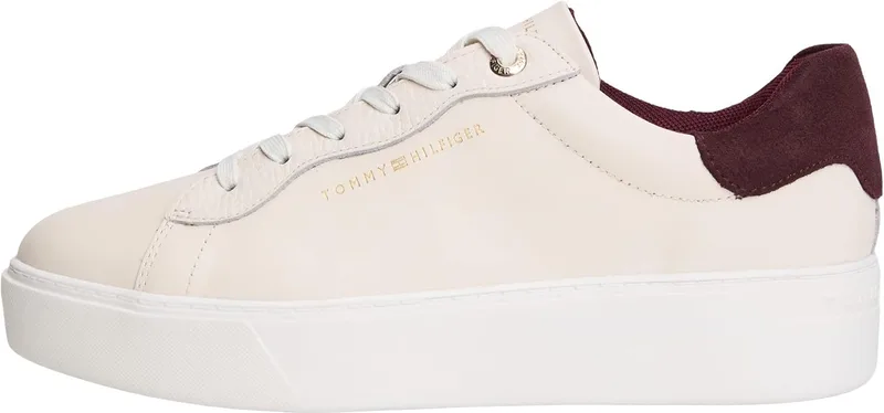 Tommy Hilfiger ▫️ Adaptive Chic Platform Cupsole Sneaker Fw0fw09021, parte superior baixa, mulher